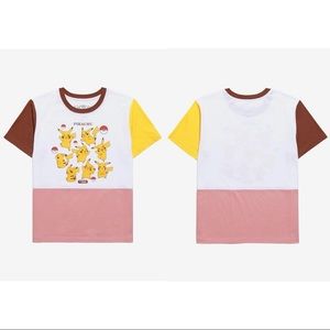 Pokémon Pikachu Colorblock T Shirt Sz Small